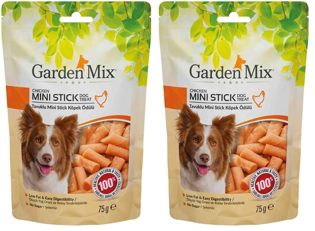 Garden Mix Tavuklu Mini Stick Köpek Ödülü 75 Gr (2 paketi)