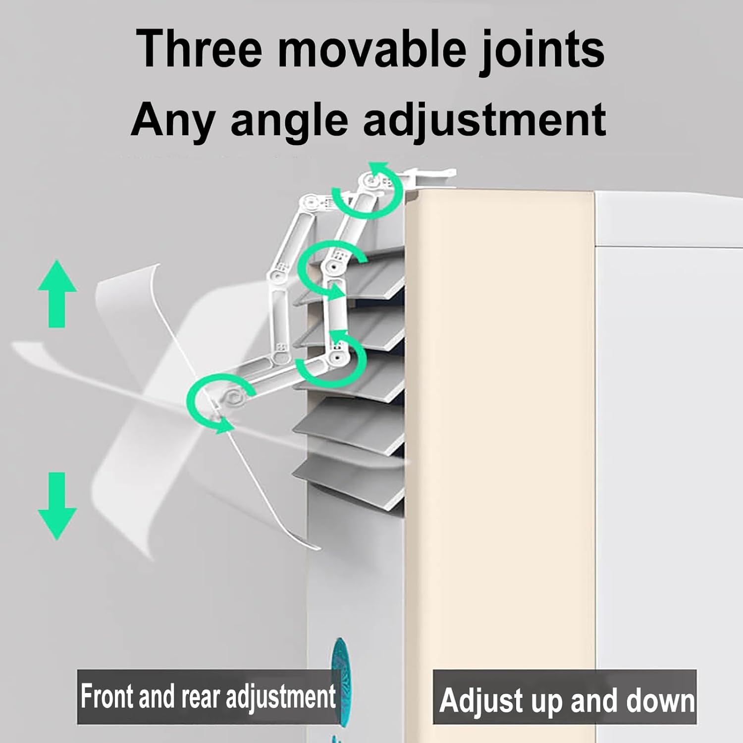 Retractable Length Flow Deflector for Portable Air Conditioner, Baffle Shield for Air Conditioner, Adjustable Flow Deflector