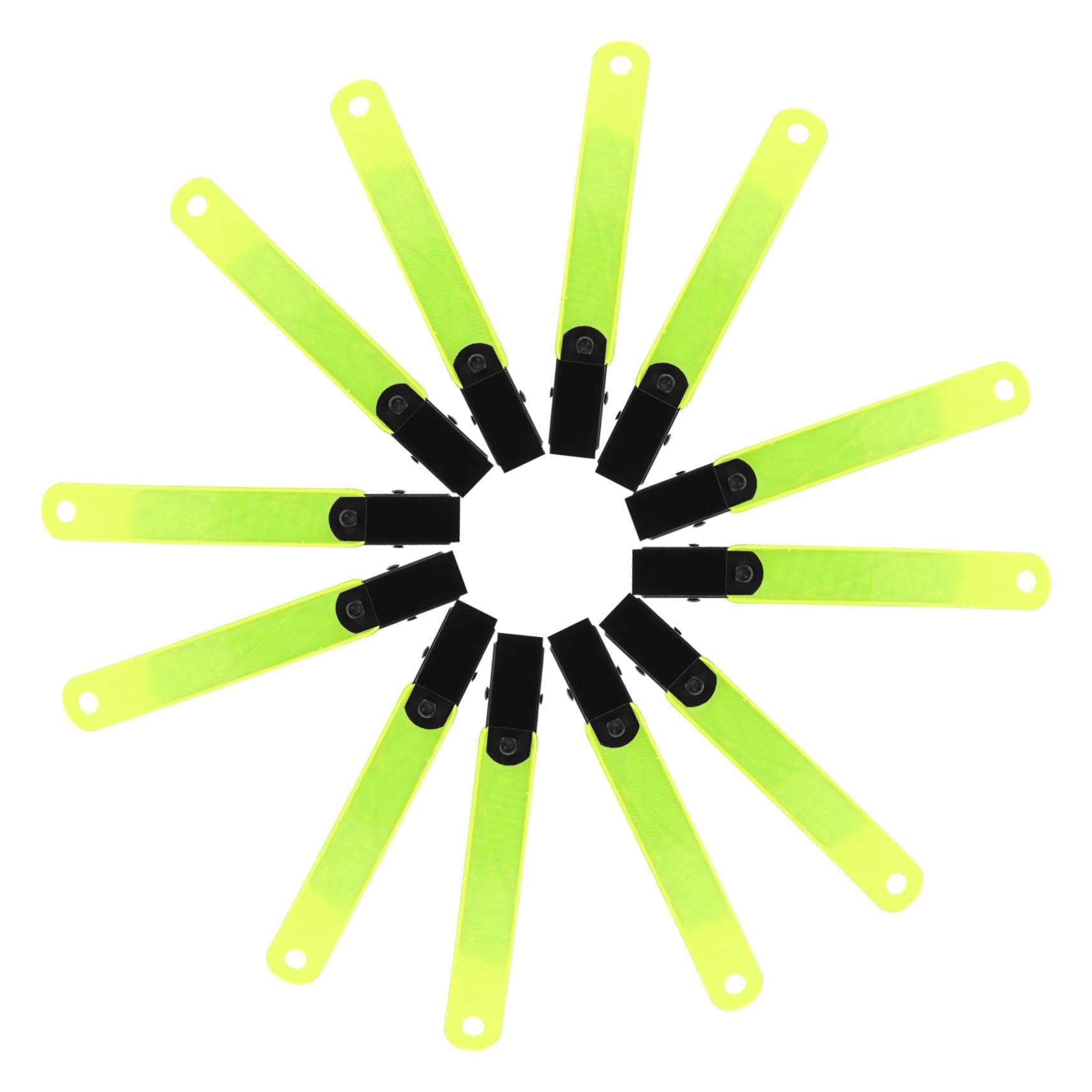 VANZACK Porte-étiquette Fluorescent Balises Réfléchissantes Clips Réfléchissants Pratiques Piste Bande Marqueurs Chasse Randonnée Clip De Marquage De Sentier PVC