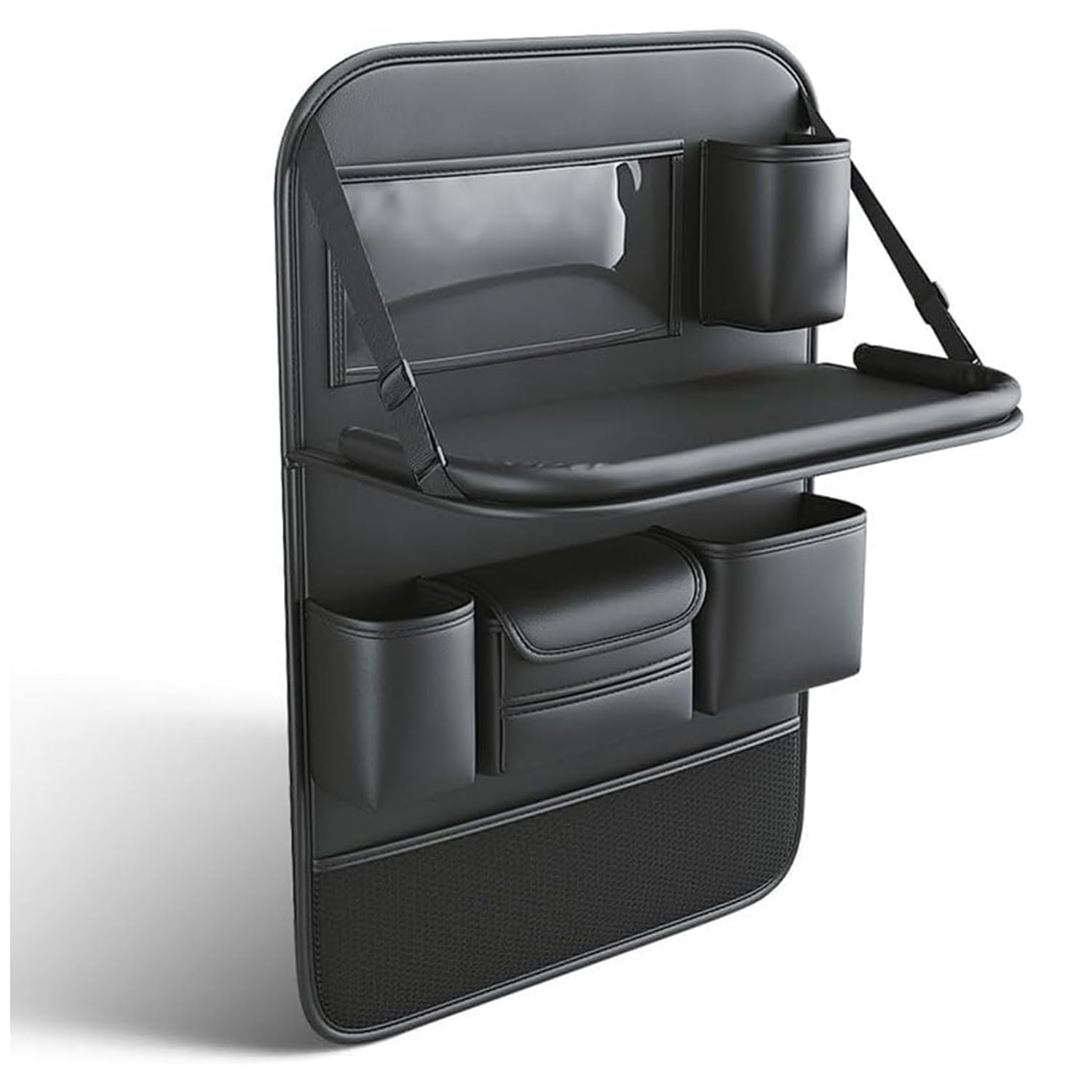 Organisateur de Voiture pour Benz VITO Box/Mixto/Tourer (W447) 2014- 2022 2023 2024 2025-2026, avec Table Pliable en Cuir PU, Rangement Siège Arrière Imperméable,Protection de Dossier Robuste