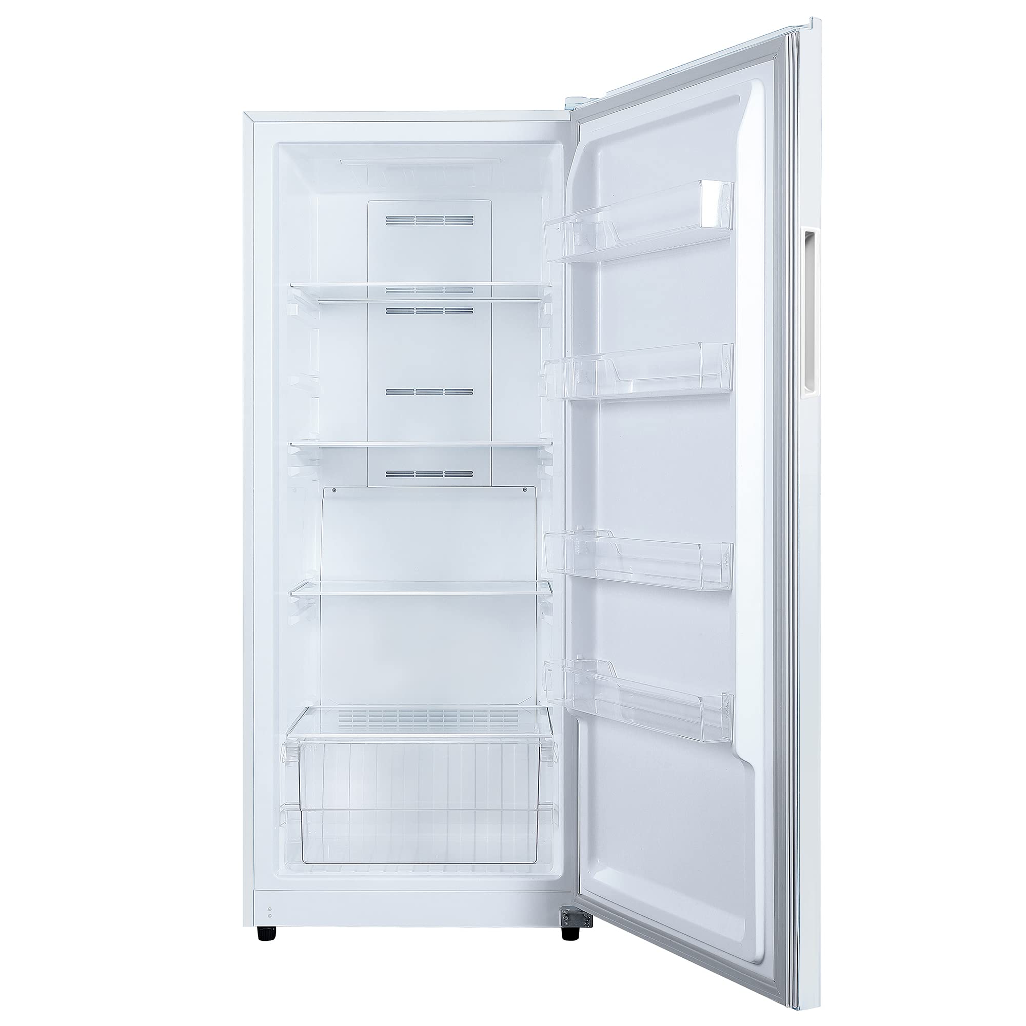 Hamilton Beach Hz4941 14 Cu Ft Upright Convertible Fridge/Freezer-Frost Free-Reversible Door-Removable Glass Shelves-LED Interior Light, White on Fridge.com - View 5