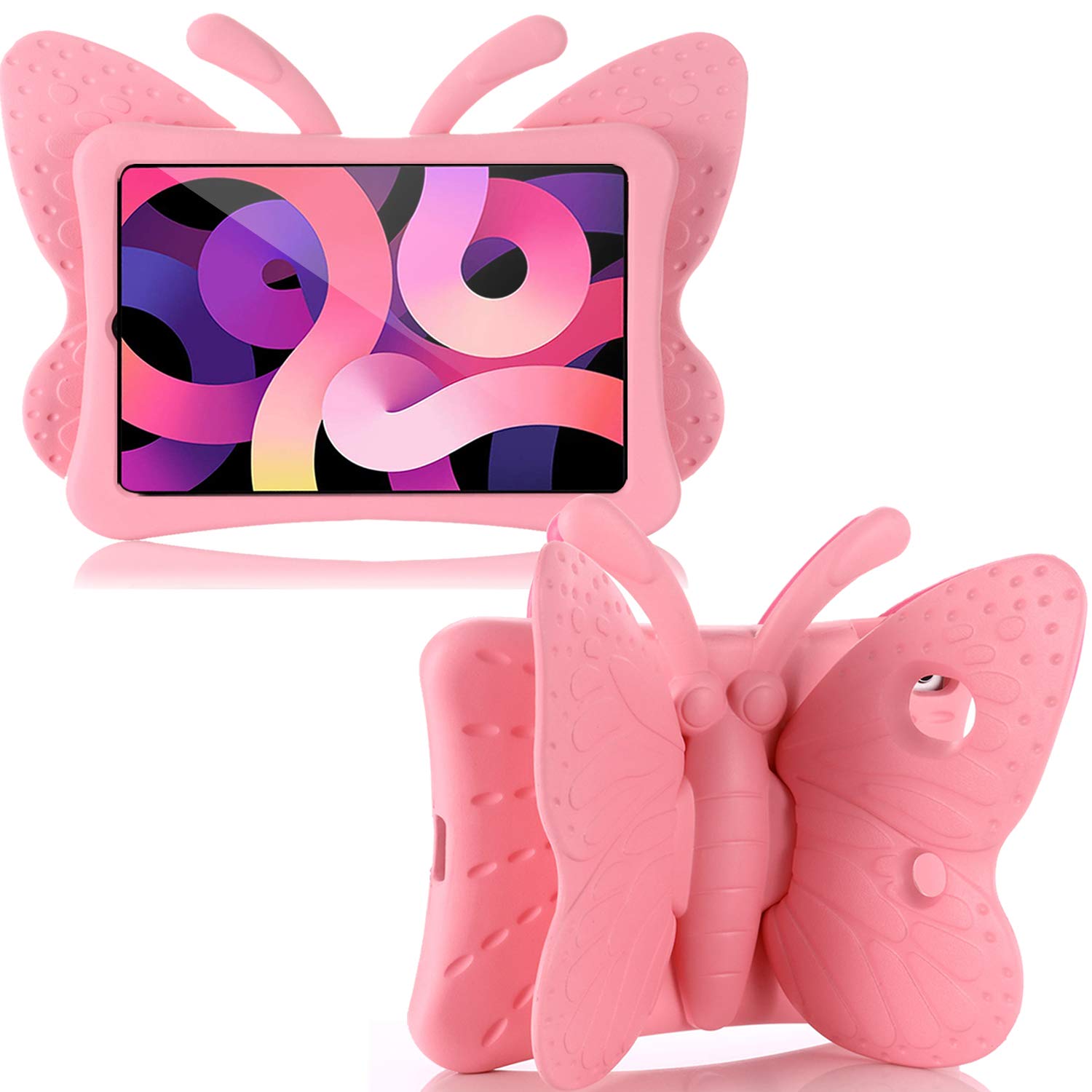 New iPad Pro 11 inch 2020 Case 2nd Generation for Kids, Bstpro 3D Cartoon Butterfly Non-Toxic EVA Light Weight Kid Proof Shockproof case with Kickstand for 2020 iPad Pro 11 inch(Black) Bstpro