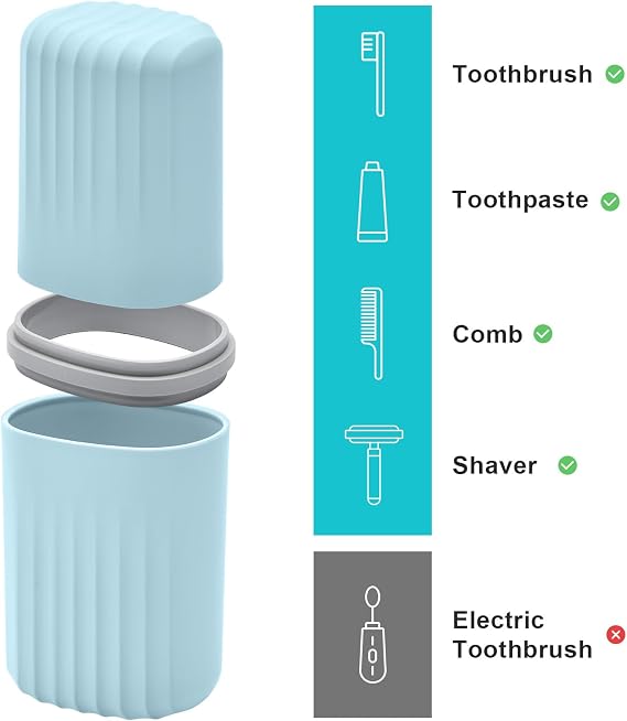 Bar Travel Soap Case Container, Portable Travel Toothbrush Case Holder