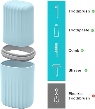 Bar Travel Soap Case Container, Portable Travel Toothbrush Case Holder