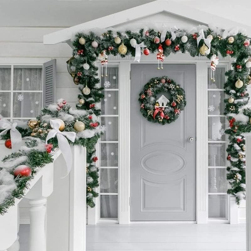 Kerstslinger dennenslinger kerstdecoratie groen kerstdecoratie binnen buiten decoratieve slinger 80 meter - Kerstdecoratie binnen buiten, Amerikaans, slinger Kerstmis - FKL DESIGN Home Deco