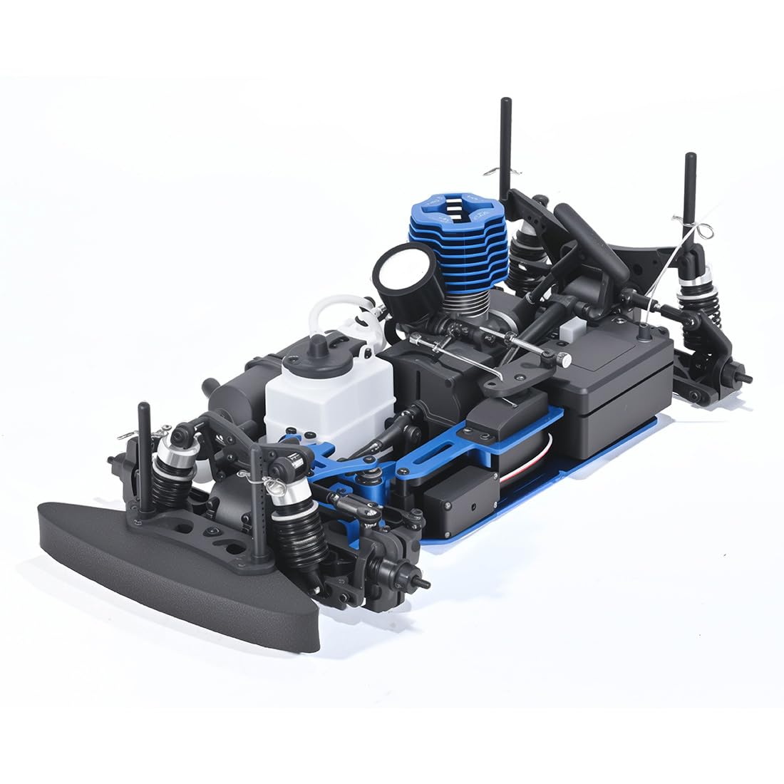 VRX RH1003 Nitro RC Auto 1/10, motore a combustione, veicolo da corsa RC con 60 km/h ad alta velocità, telecomando 2,4 G, motore CY-18, per adulti, RTR nero