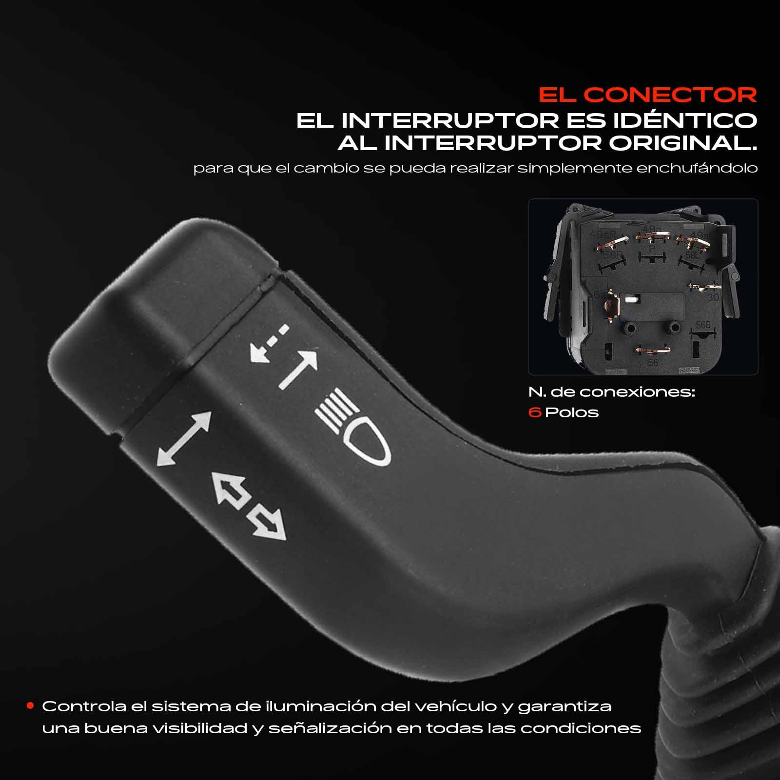 Frankberg Interruptor combinado Interruptor en la columna de dirección Compatible con Zafira A MPV T98 Astra G CC T98 Astra G Caravan T98 Astra G cabrio T98 Astra G Berlina T98 Replace# 6240241