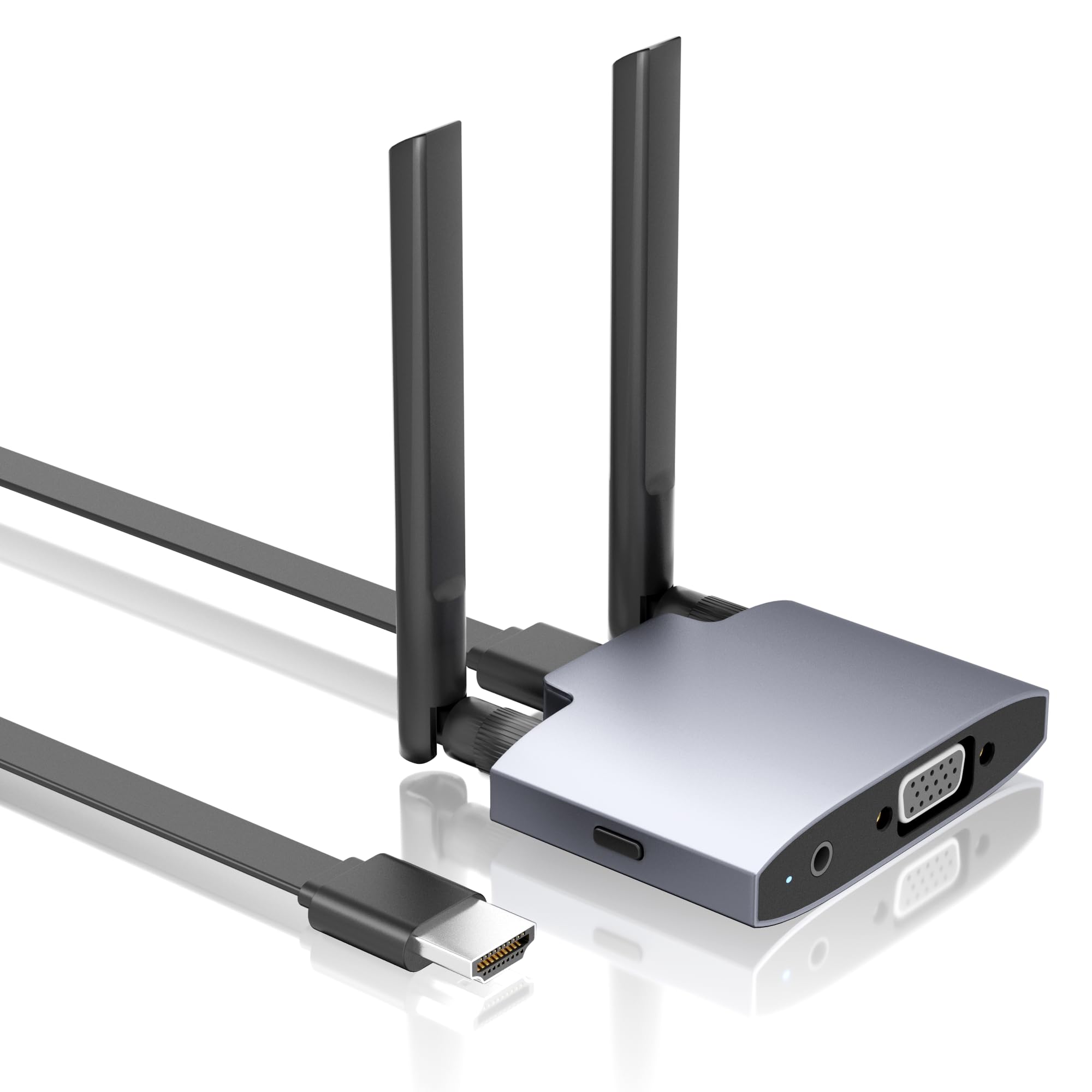 Wireless HDMI Display Dongle Adapter, Wireless Transmitter, 4K Decoding 5G/2.4G Dual-Band Stable Transmission, Plug & Play for Video and Audio from Smartphone to Projector/Monitor/HDTV