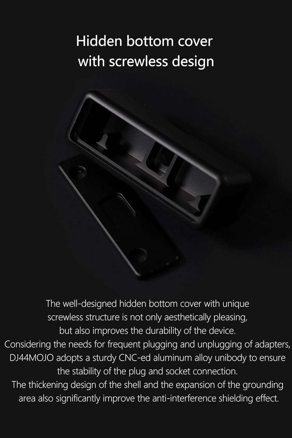 DD ddHiFi DJ44MOJO 4.4mm Ground Pin Adapter Exclusively for Chord Mojo, Allowing You to Use 4.4mm Earphones on MOJO (SE Output)