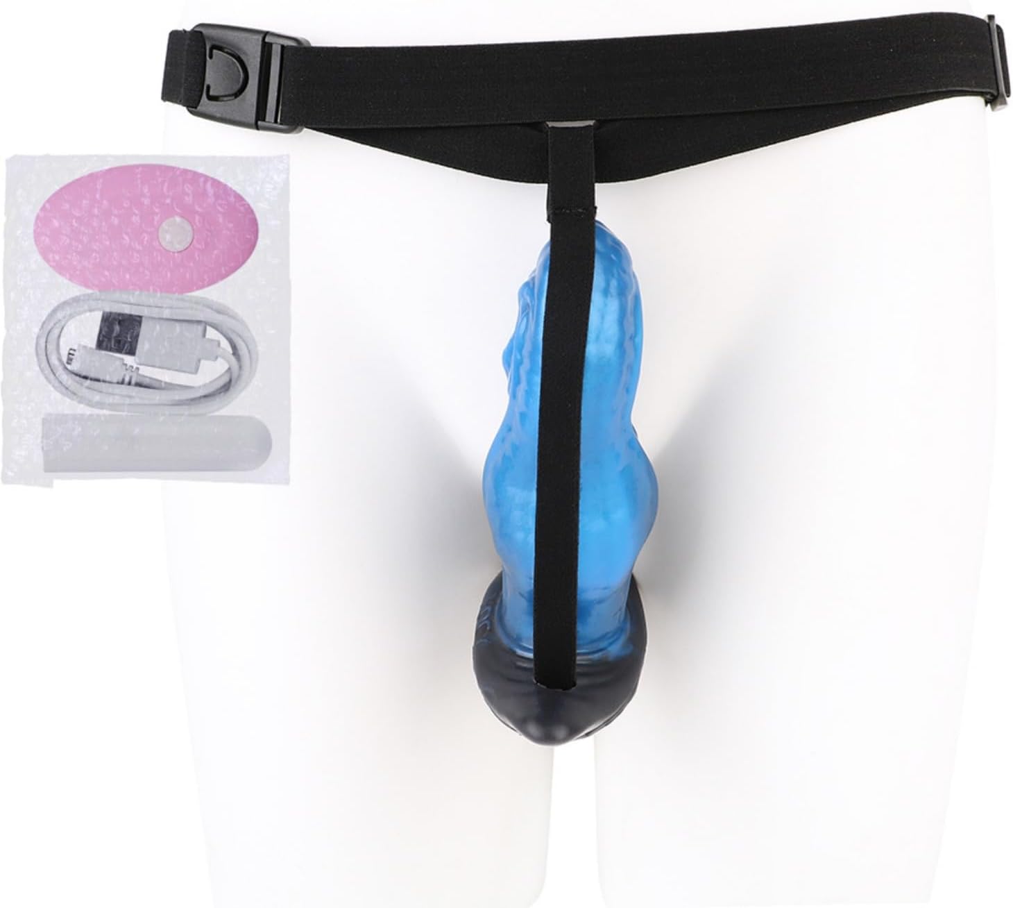 Wearable Pegging Strap Dildo Vibrator Panty, Vibrating Thick Dildo Women Wide Silicone Adult Sex Toy - Panty A