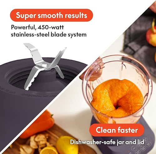 Miniatura 4 de bella Licuadora de encimera de 10 velocidades, exprimidor y máquina de batidos, se adapta a utensilios de cocina en cualquier lugar, diseño delgado