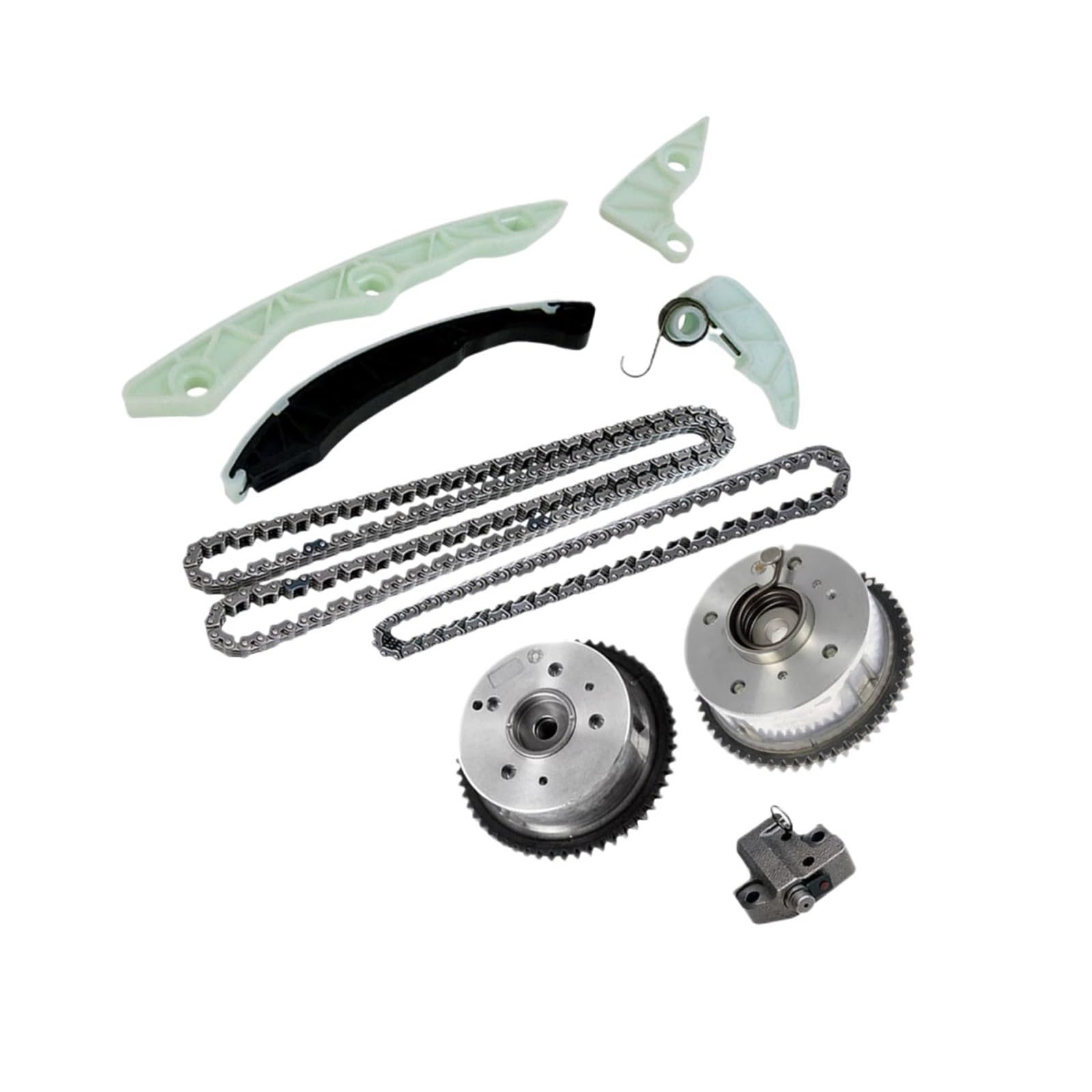 łańcuch rozrządu pompy Pasuje Do Mitsubishi Lancer Lancer Pasuje Do Outlander Pasuje Do Forte 24321-25000 24471-25001 Zestaw Łańcucha Rozrządu Wałka Rozrządu Phaser zestaw łańcucha pompy oleju