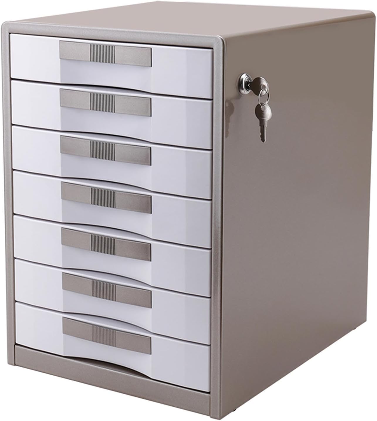 Flat File Storage，Craft Storage Cabinet，Desktop Drawer Cabinet，Metal Shell, Sturdy and Durable, Suitable for Storing Various Office Supplies, Craft Supplies, School Supplies, Cosmetics, etc. (Color :