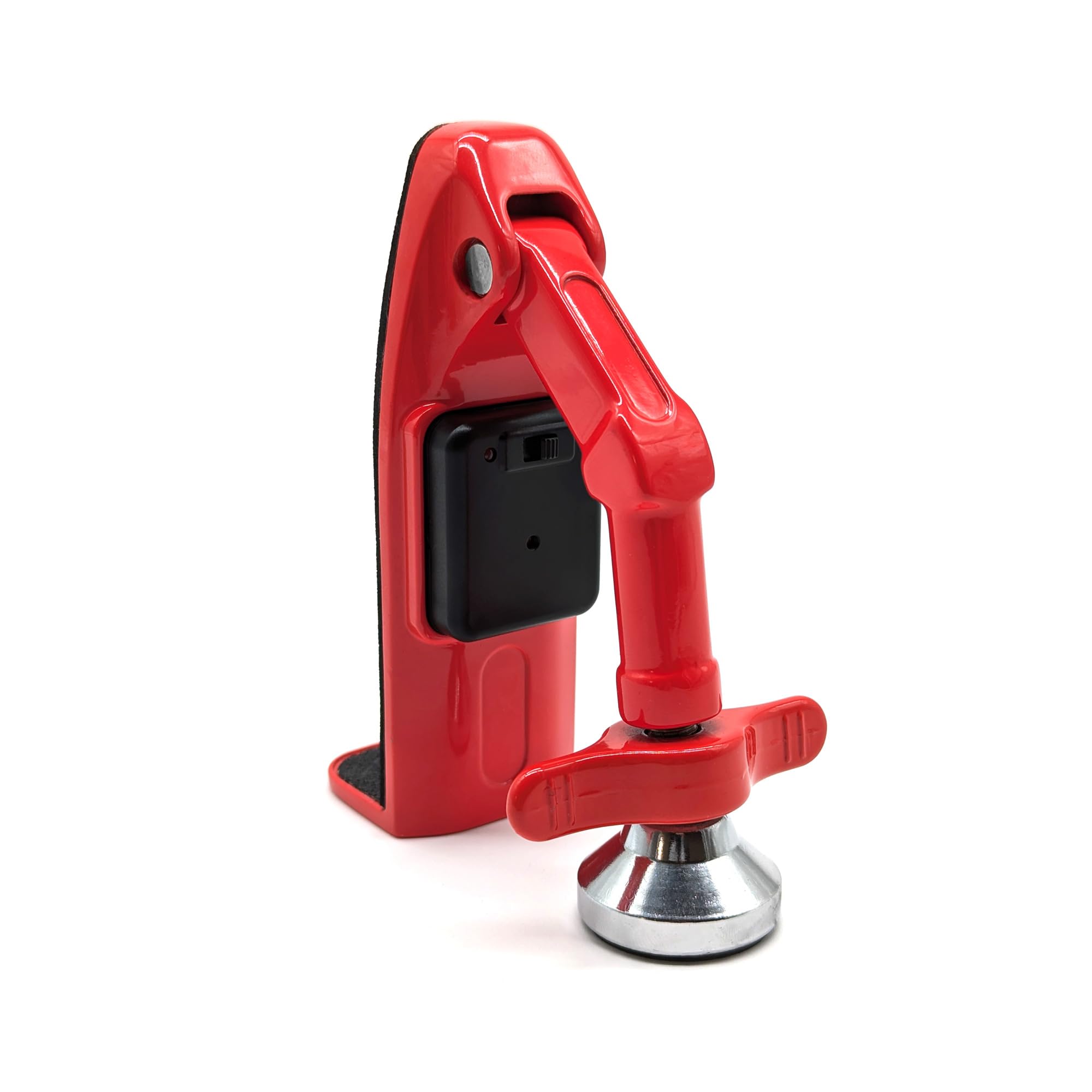 DoorJammer Alarmed DJ5 Portable Door Lock Brace with Built-In Alarm - The Original Patented Door Security Device for Home, Hotel & Travel - Red