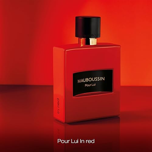 Miniatura 5 de Mauboussin - Pour Lui In Red 100ml (3.3 Fl Oz) - Eau de Parfum for Men - Woody &amp; Spicy Scents
