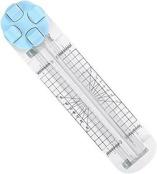 Paper Trimmer-4-in-1 Multifunctional Cutter, Precision Slider Blade Tool Scrapbooking and Wrapping | Coupon Cutter for Classroom, Office, Christmas Reception, Packaging, Gift Wrapping, Home Craft