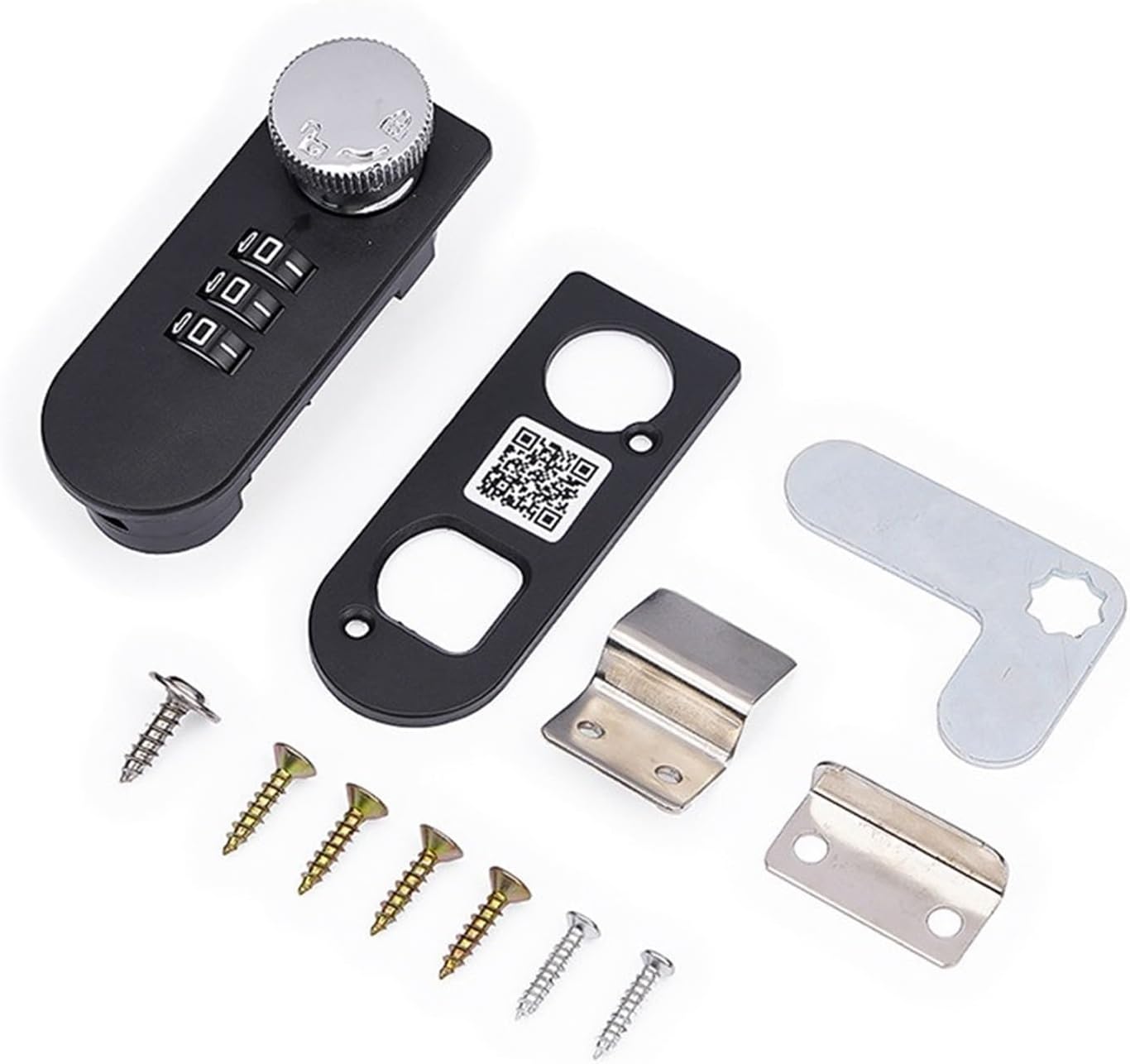 Combination Password Drawer Lock Smart Cabinet Locks Furniture Security Lock Mechanical Safety 1Pcs(Double Lock)
