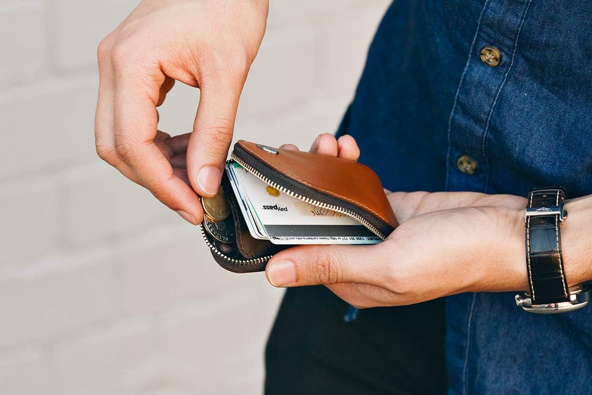 Bellroy Card Pocket (Small Leather Zipper Card Holder Wallet, Holds 4-15 Cards, Coin Pouch, Folded Note Storage) - Image 8