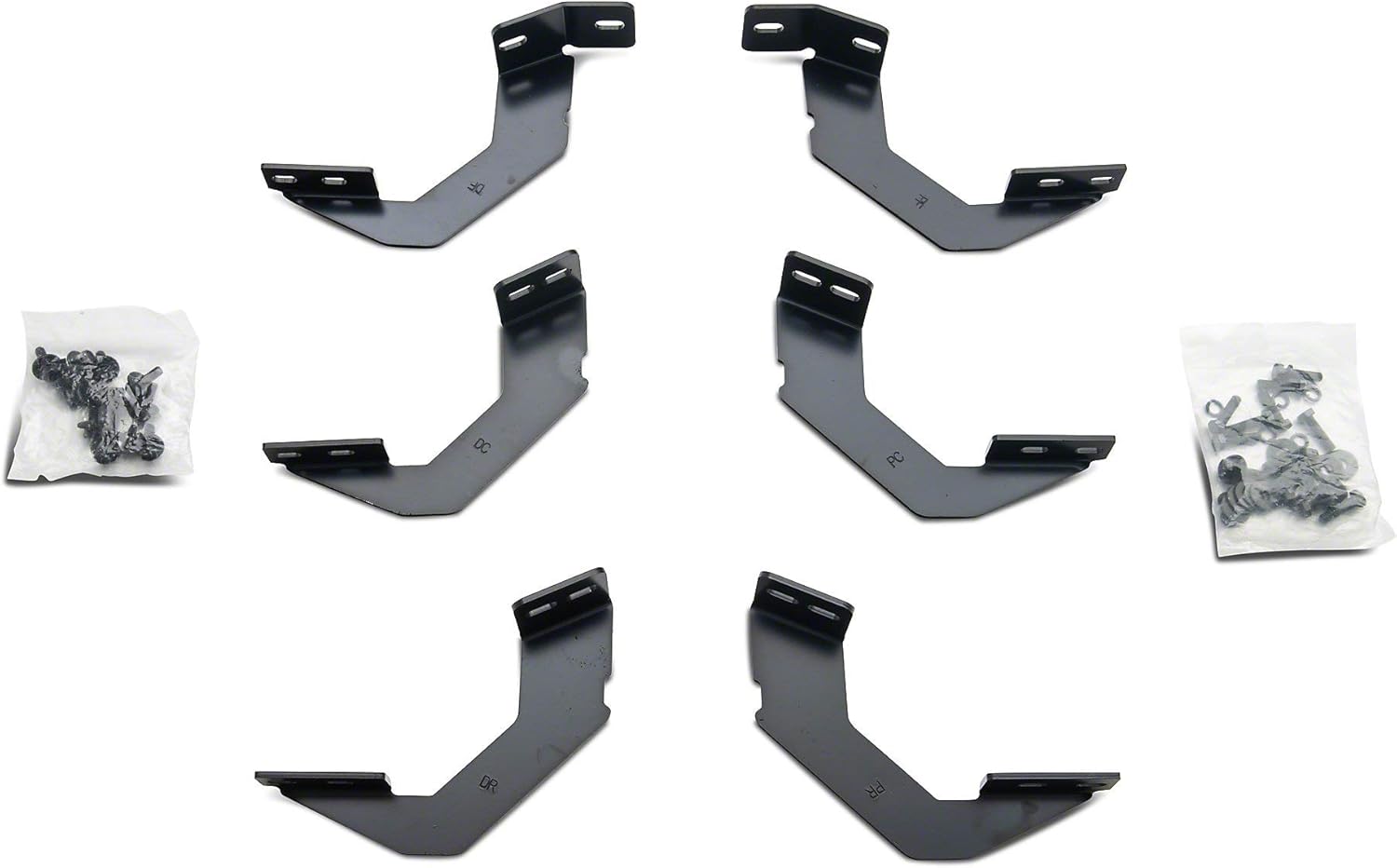Redrock 4x4 4-Inch Oval Bent End PNC Side Step Bars; Black Compatible with 05-22 Tacoma Access Cab