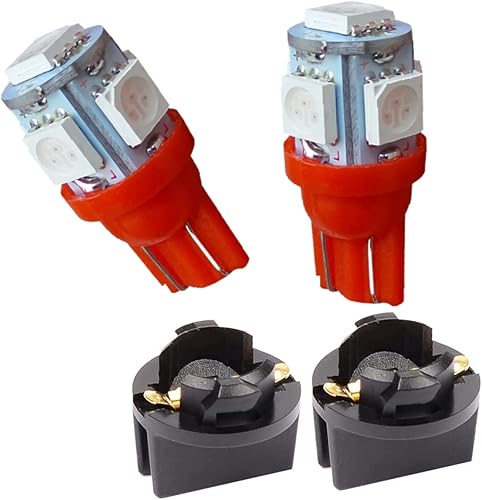 Miniatura 2 de Bombilla LED 194, color rojo T10 168 2825 161 5050-5SMD, bombillas de repuesto para cúpula de automóvil, mapa, lectura, puerta, escalón, cortesía,