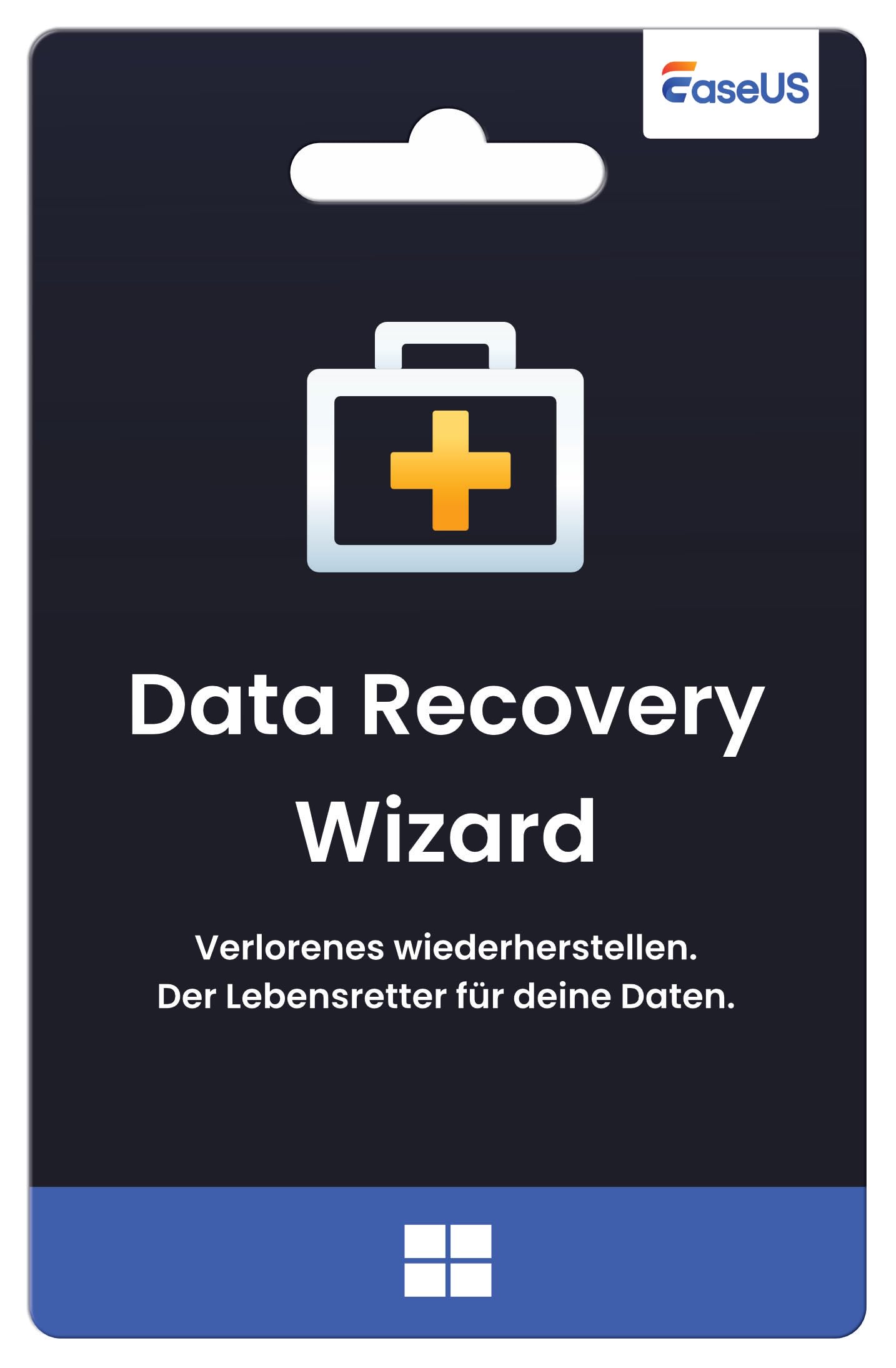 EaseUS Data Recovery Wizard Professional 1-PC / Dauerlizenz - All-in-One Datenrettungssoftware für alle Datenverlust-Szenarien - Windows 10/11/8/7 *DEUTSCH* - multilingual #PKC (Product Key Card)