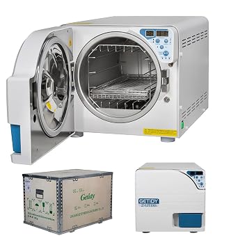 23L Class N High Temperature Autoclave Machine High Pressure Steam Sterilizer with Drying Function Wooden Box JCH-23