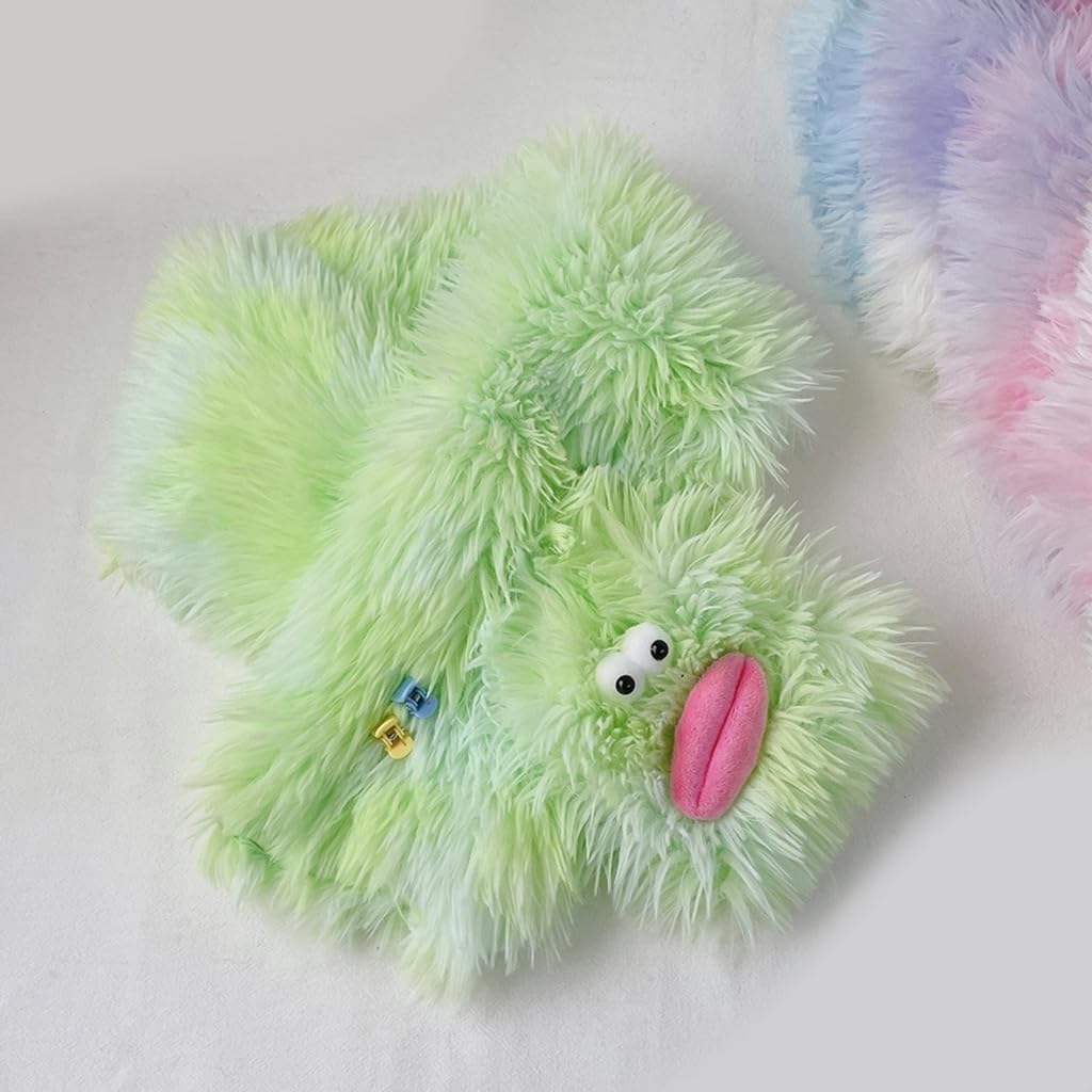 Scarf, Autumn Winter Season Children Scarf Cartoon Warm Plush Neck Scarf Christmas Gift