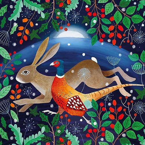 Museums & Galleries Christmas Cards Pack Of 8 - Dashing Through The Snow - Eco-Friendly & Recyclable