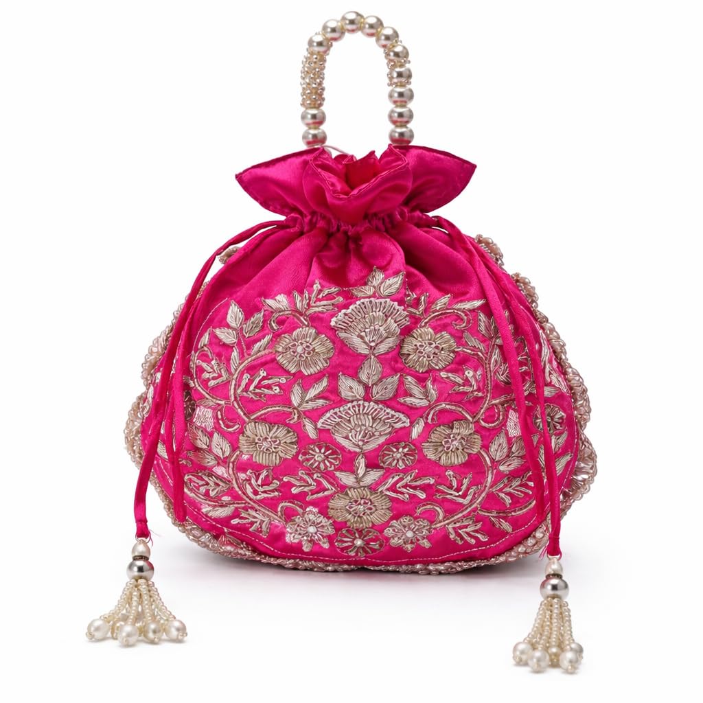 amayra luxe Potli Desinger Bags | Jute Handbags for women | Embroidered Women Potli | Ladies Shagun Pouches for Festive Seasons | Batwa Bag | Bridal Purse With Embroidery for Wedding-picture-16