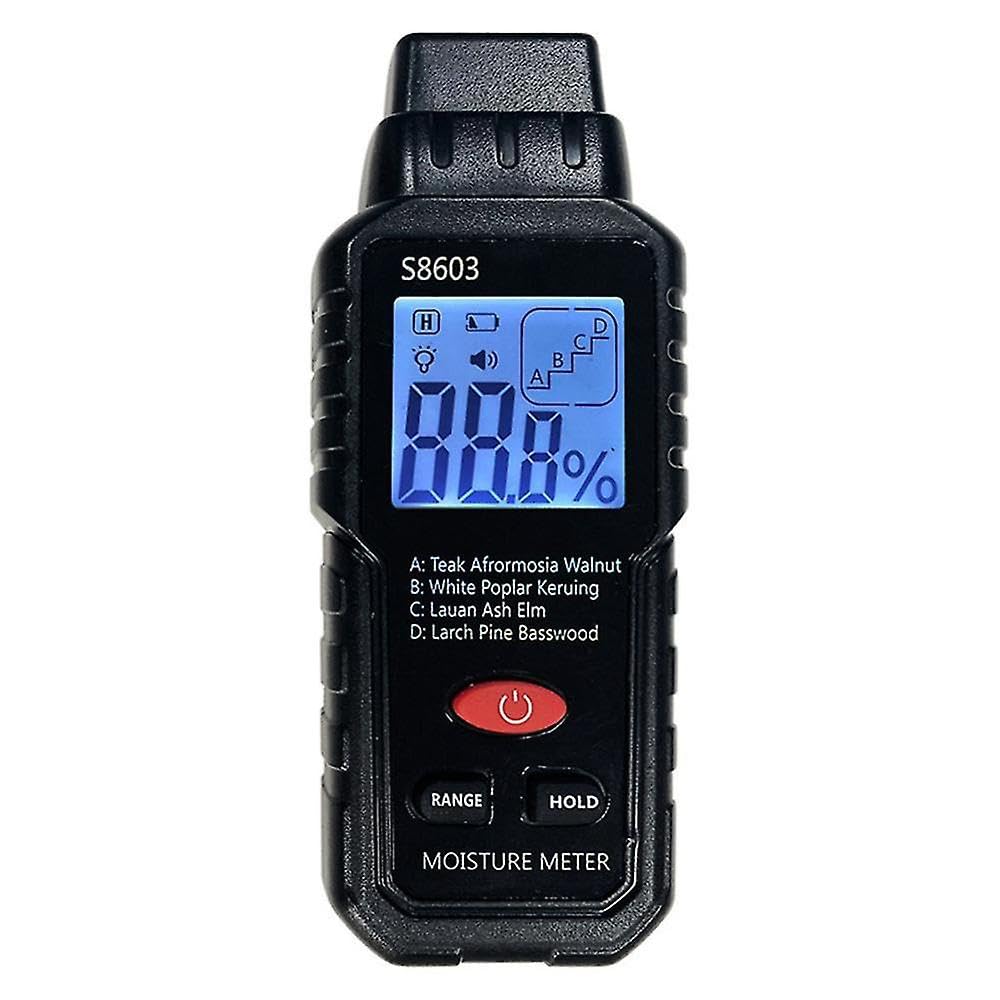 Two Pins Digital Wood Moisture Meter 0-99.9% Wood Humidity Tester Timber Damp Detector with LCD Dis