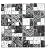 Elephantile Black Silver Square Mosaic Glass Tiles 5 Sheets, 12x12 Inch Mosaic Sheets 3D Tile, Clear White Crystal Mosaic Tiles for Kitchen Backsplash Fireplace Bathroom Border Accent Wall Décor
