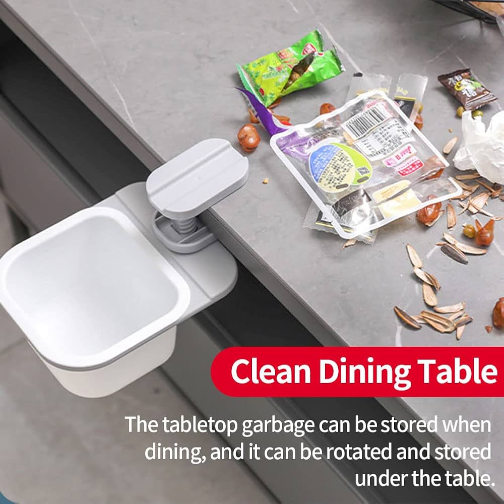 Amazon｜回転式ダイニングテーブルゴミ箱テーブルの下に隠された