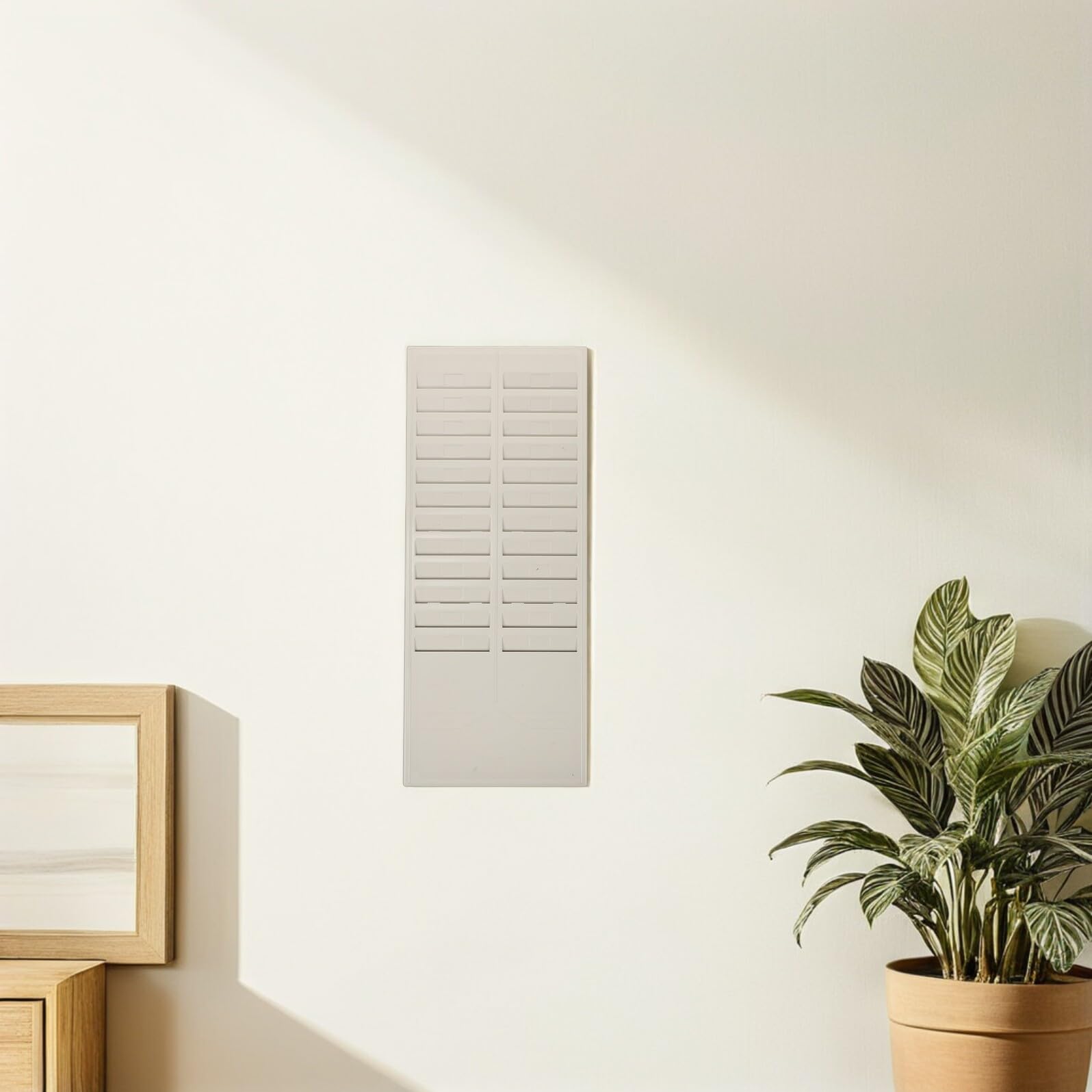 Mipcase 2pezzi Porta Tessere Da Parete e Scrivania Organizzatore Per Tessere Supporto in Plastica Resistente Per Ufficio e Magazzino