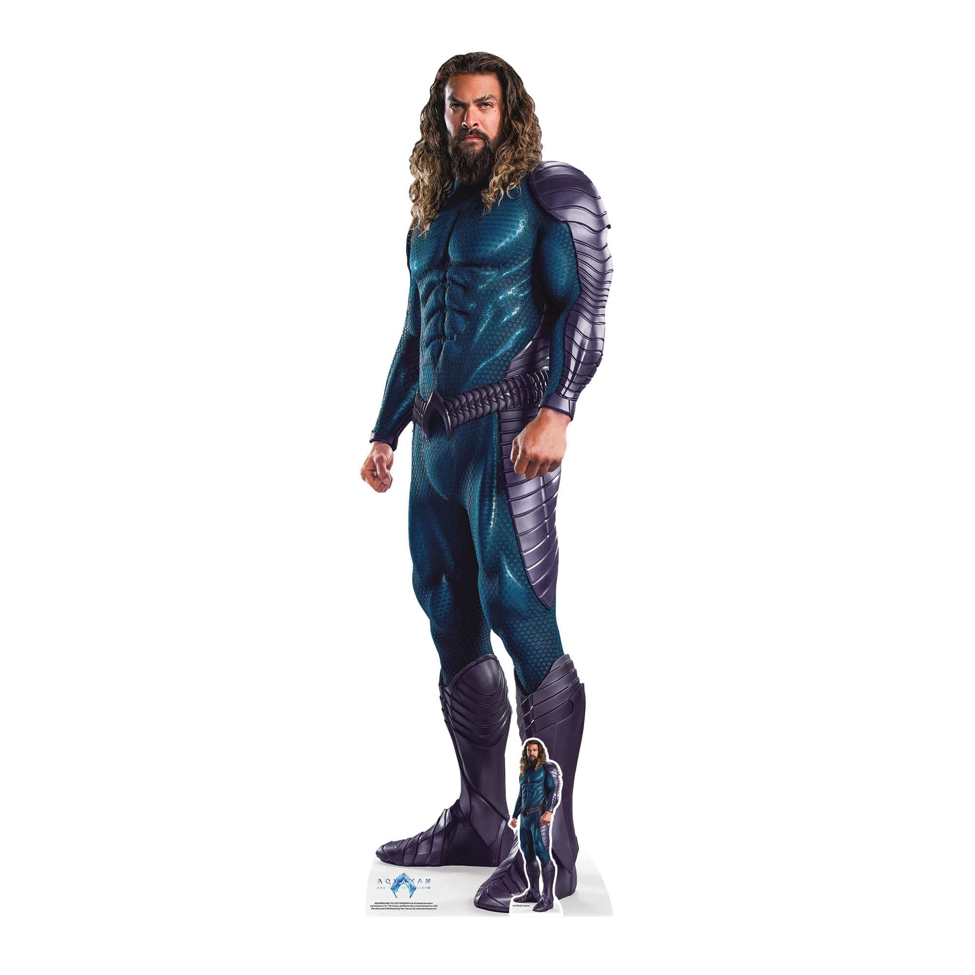 Star Cutouts SC4407 Aquaman Blue Suit Jason Momoa Lifesize Cardboard Cutout – Superhero Party Decoration, Fan Display & Collector Gift