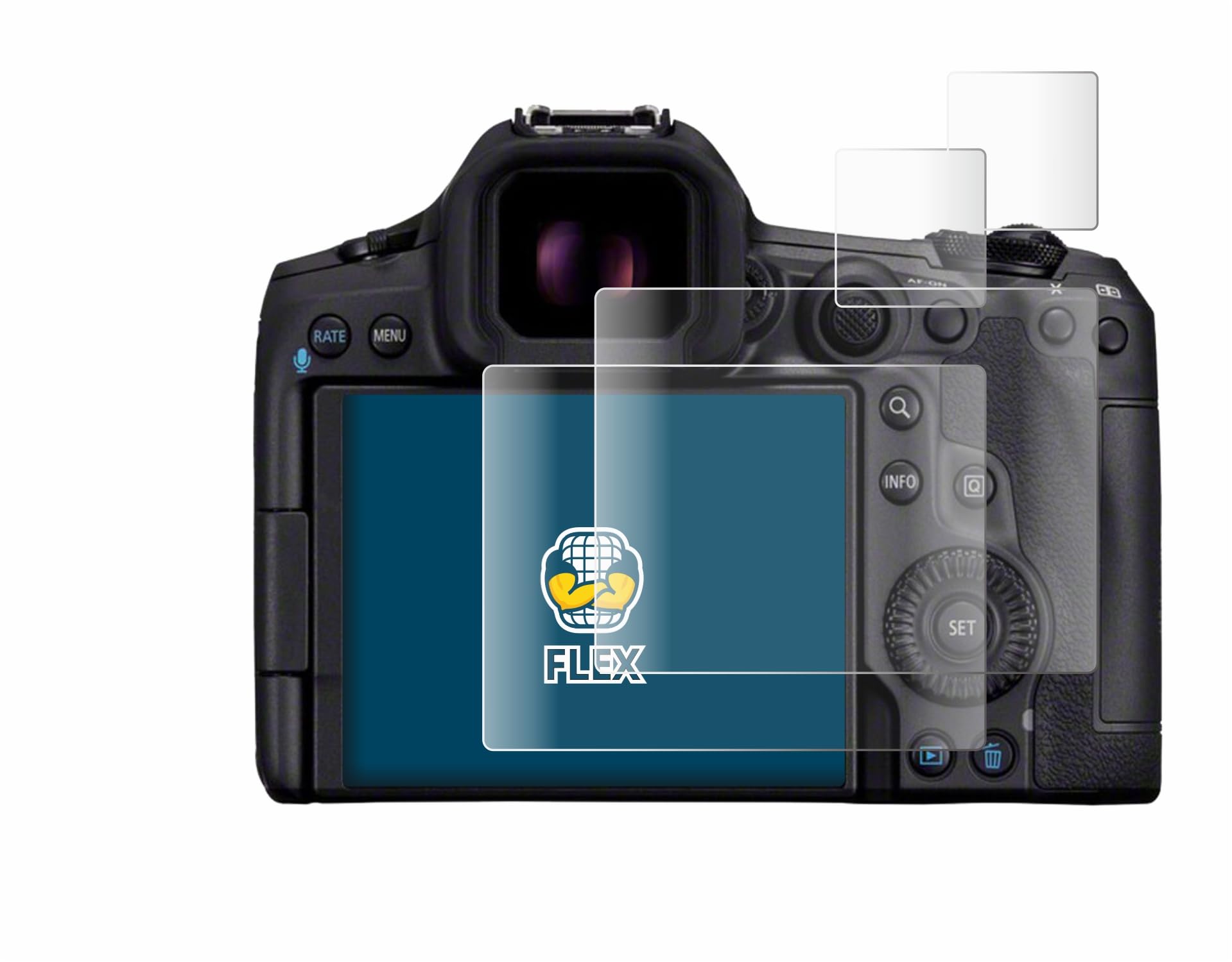 brotect 3D Curved Screen Protector Compatible with Canon EOS R5 Mark II (2 Pack) - Full Screen Coverage