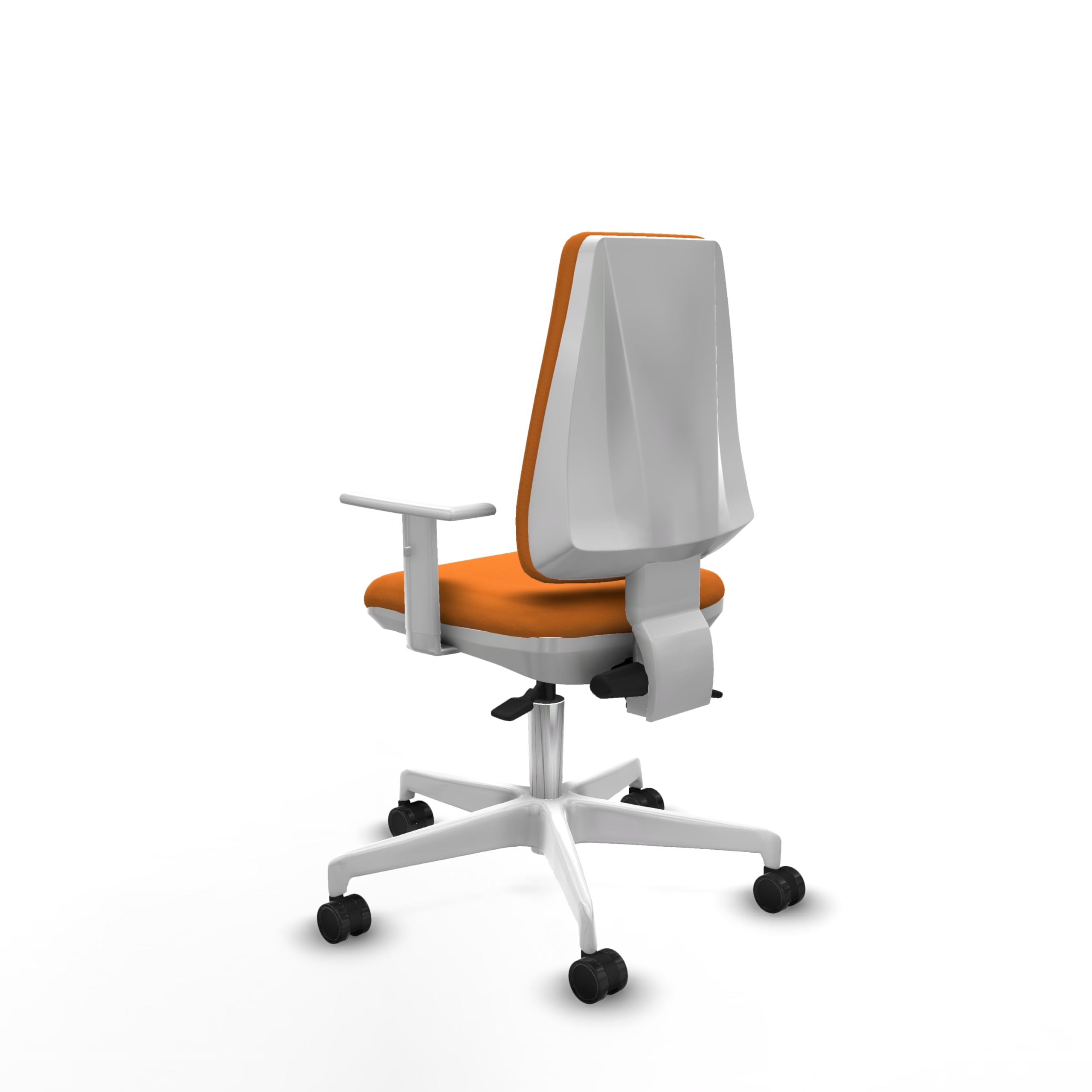 Piqueras y Crespo Elche: La Mejor Silla de Oficina Calidad Precio, Ideal para Escritorio hasta 120kg, con Brazos Blancos y Respaldo Regulable en Altura