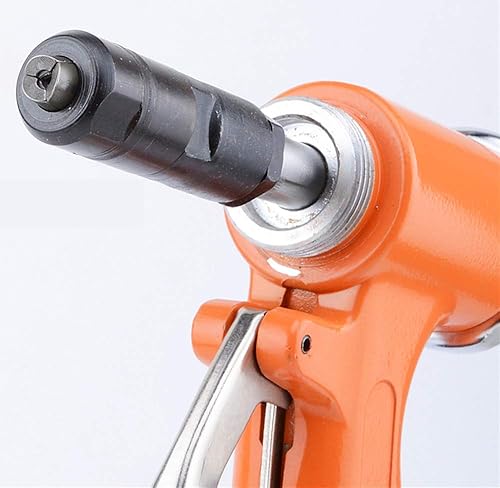 Miniatura 4 de NEWTRY - Pistola de remaches de aire de 0.252in con remachadora neumática ajustable tipo pistola con 4 troqueles