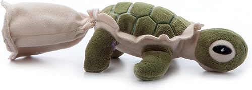 Miniatura 5 de The Petting Zoo Animal de peluche de tortuga marina con mini concha, regalos para niños, animales salvajes del océano Onez, peluche de tortuga