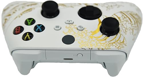 Miniatura 4 de Hand Airbrushed Fade Custom Controller Compatible with Xbox Series XS & Xbox One (Series XS Gold Wave)
