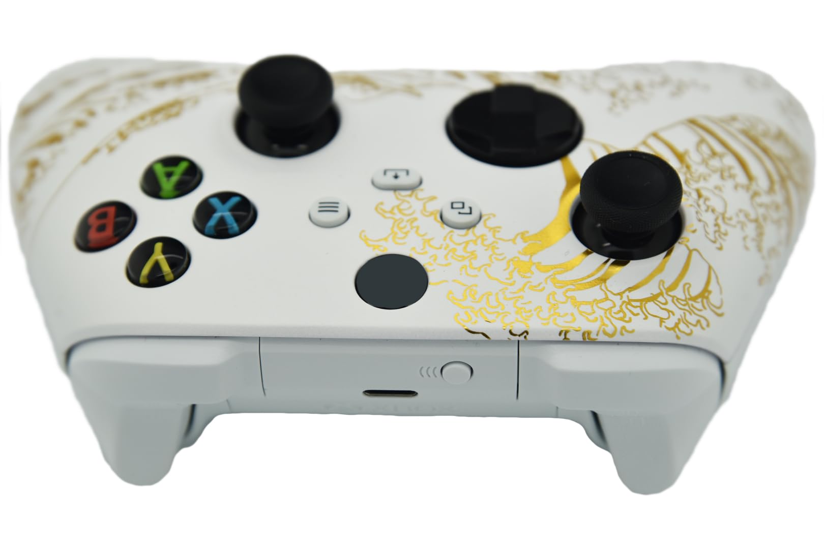 ProControllers LLC Controlador personalizado con aerógrafo de mano compatible con Xbox Series X/S y Xbox One (Series X/S Gold Wave)