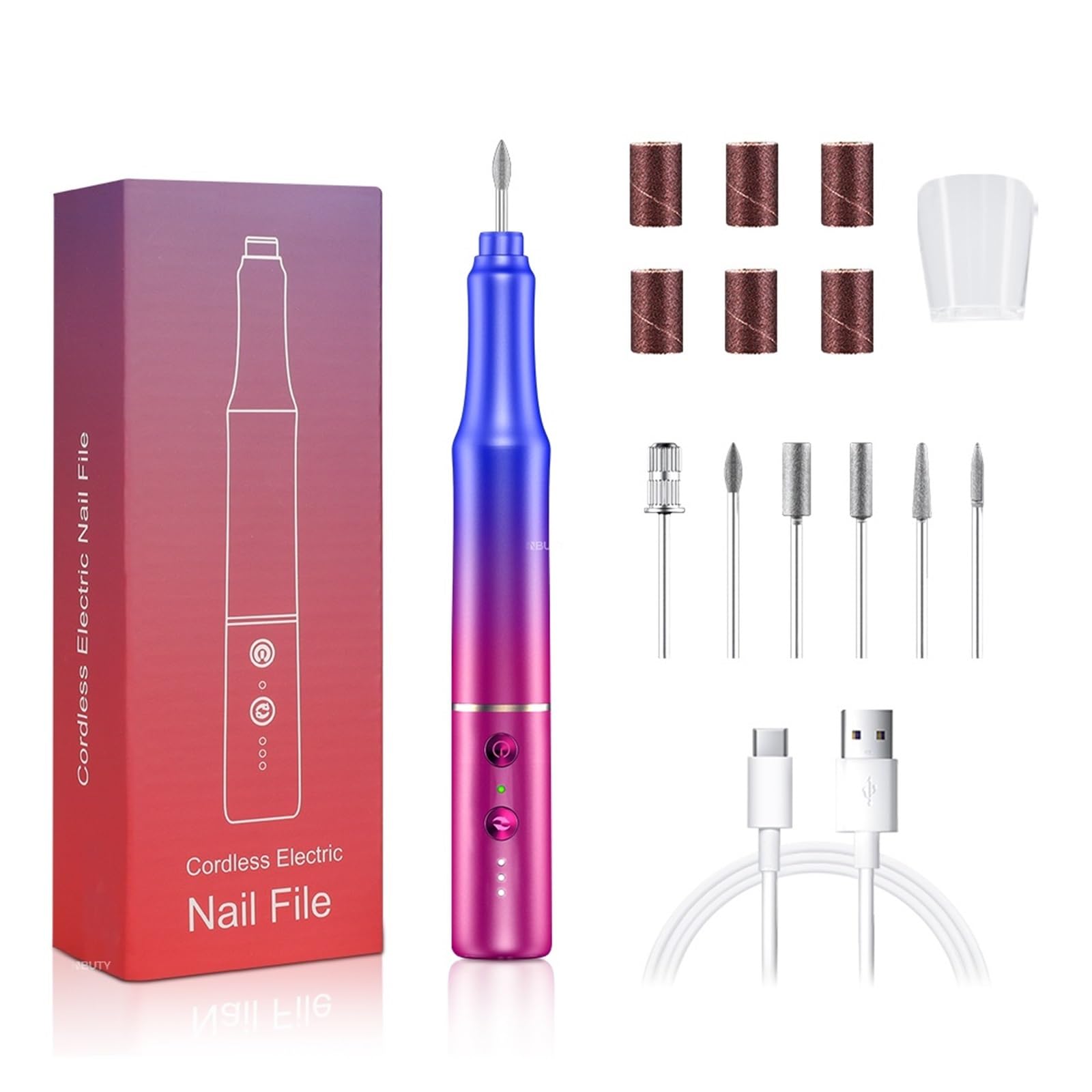 Trapano Elettrico for Unghie, levigatrice for Unghie 30000 RPM for Unghie in Gel Acrilico, Strumenti Portatili for lucidatura Pedicure for Manicure