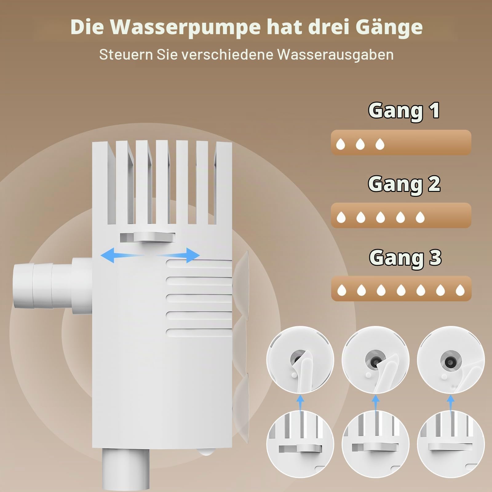 Katzenbrunnen, 2.8L Trinkbrunnen für Katze Kabellos, 4000mAh katzentrinkbrunnen mit bewegungsmelder, Wasserbrunnen mit Ersatzfiltern, Wasserspender Katzen, Leise Wasserpumpe, Tablett aus Edelstahl