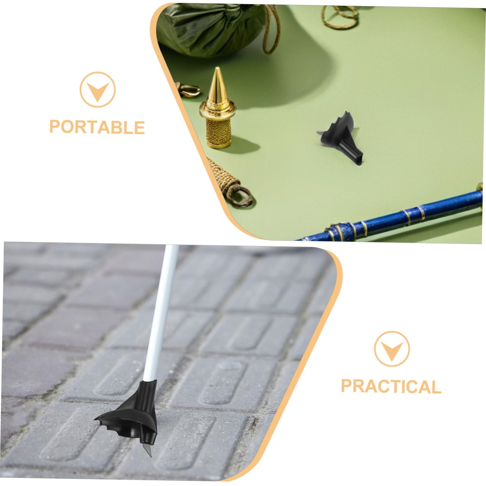 4 Stück Ersatzspitzen Satz aus Wolframstahl für Trekkingstöcke und Skitouren rutschfest und Geräuschreduzierend Robuste Nylon Spitzenschützer für Felsen und Outdoor Oberflächen