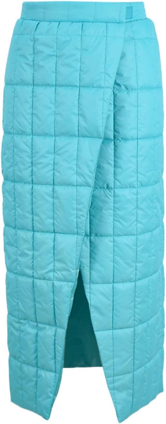 Women Winter Fashion High Waist Quilted Puffer Midi Wrap Pencil Skirts with Slit