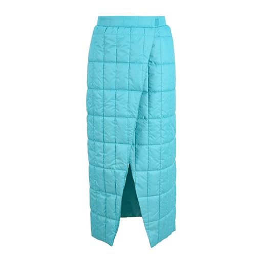 Women Winter Fashion High Waist Quilted Puffer Midi Wrap Pencil