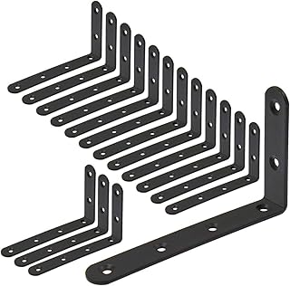 Luomorgo 16 Pcs L Brackets for Shelves Heavy Duty Steel L Shaped Bracket Decorat - Compare price
