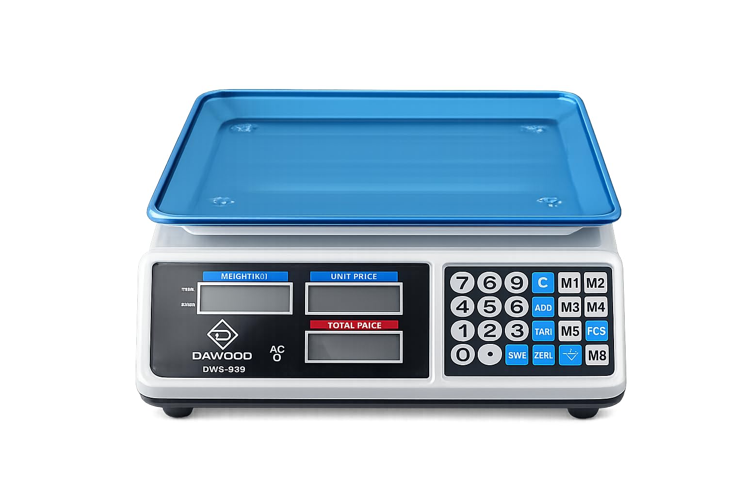 WKM 40KG Digital Price Computing Scale with Rechargeable Battery, Electronic Weighing Machine, Price Calculation Scale, Retail Shop Vegetable Fruit Grocery Weighing Scale-image-6