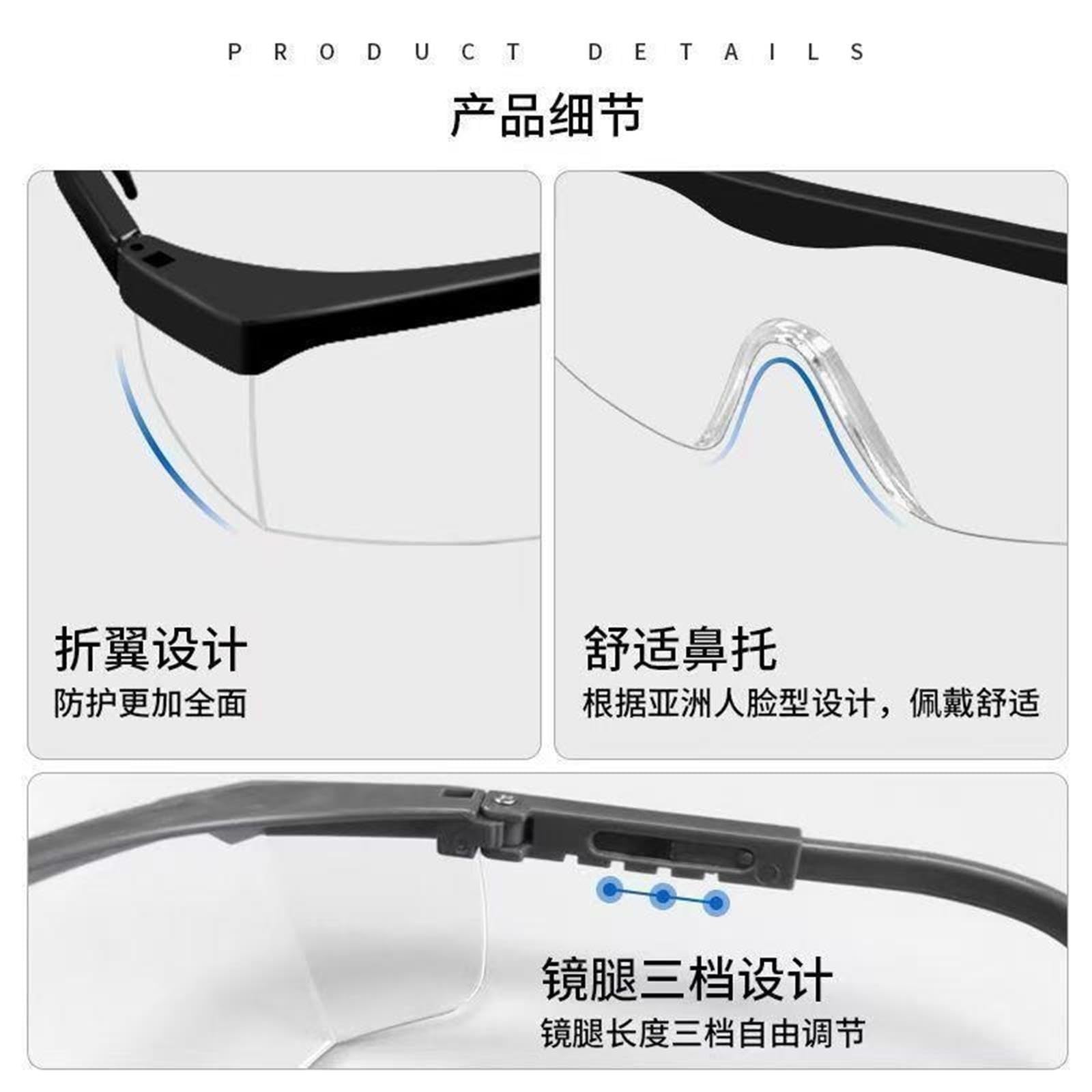 Gafas De Protección Laboral Antivaho, 10 Uds. Para Ojos
