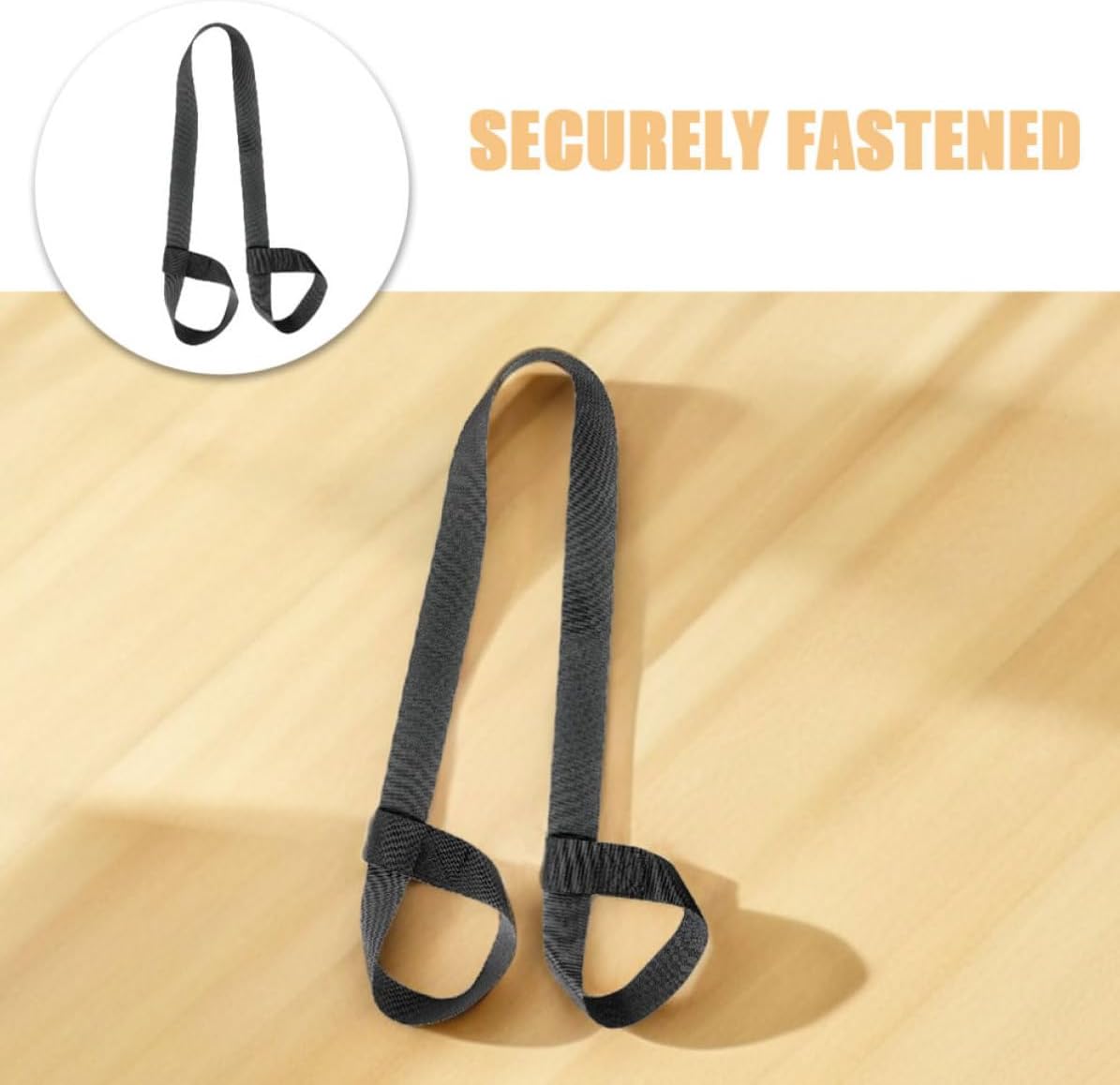 2pcs Black Polyester Adjustable Carry Strap for Skates and Ski Boots | Comfortable Shoulder Sling, Multi Functional Transport Use, Easy to Adjust