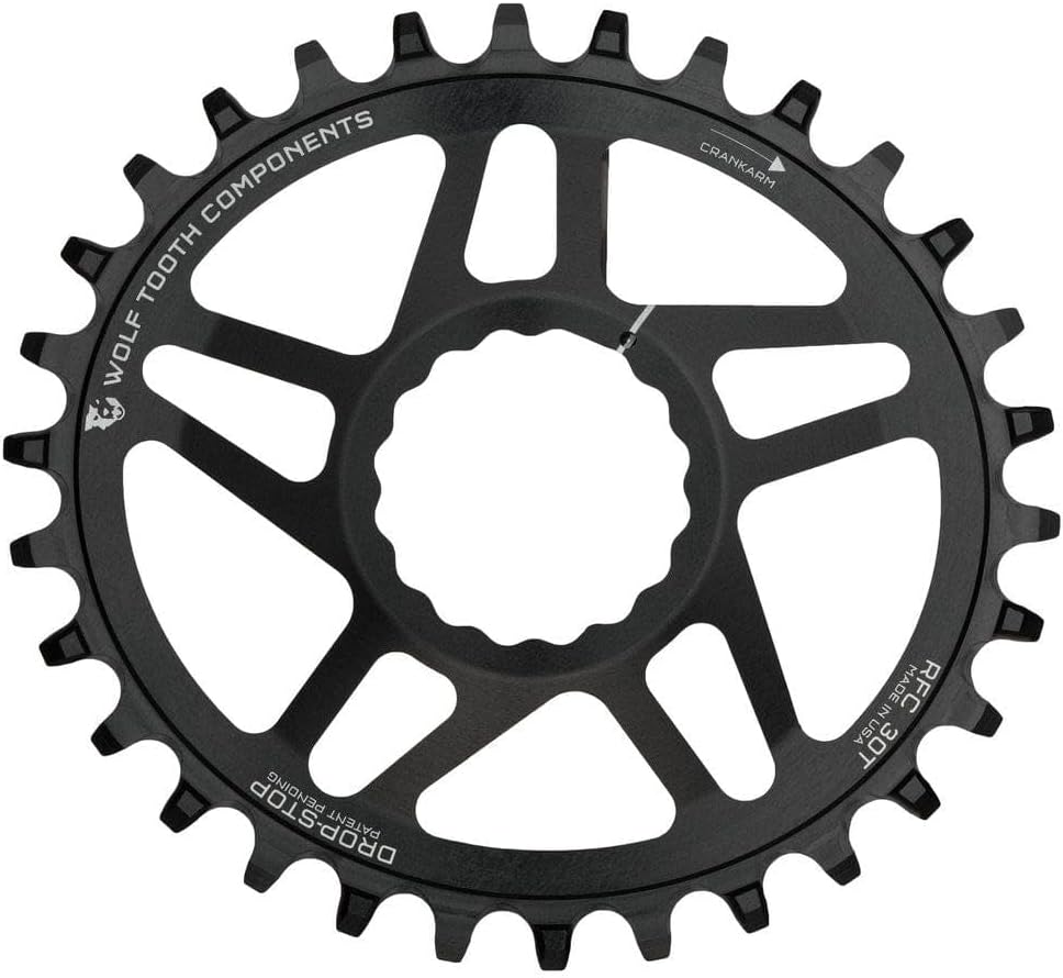 Wolf Tooth Direct Mount Oval Chainring for Race Face Cinch 32T / 34T 0mm Offset Drop-Stop B for Mountain Bikes